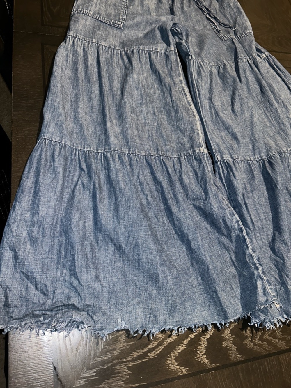 Billy T Fancy Cotton Blend Tiered Pants - Picture 4 of 13